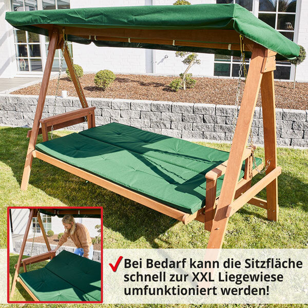 Hollywoodschaukel SolidRock ~ Liegefunktion