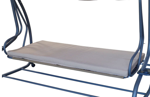 Hollywoodschaukel MIAMI 4-sitzer, grau / creme, mit Liegefunktion