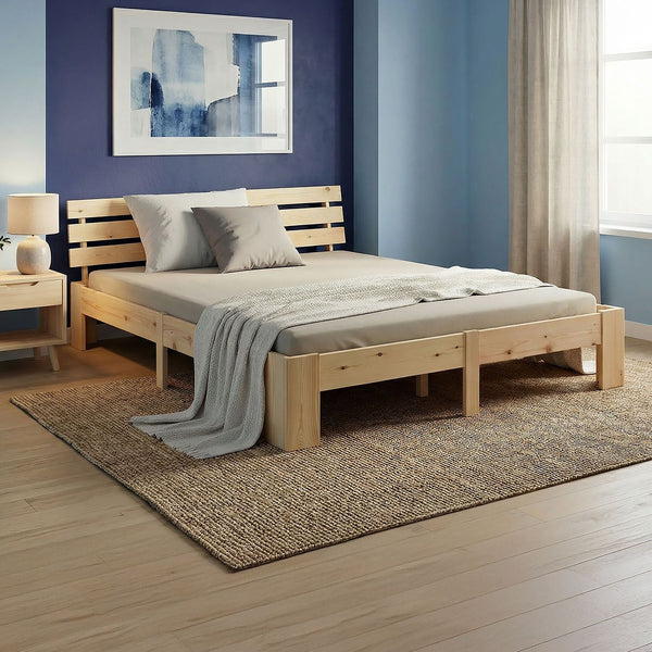 Doppelbett Holzbett Futonbett 140x200 natur