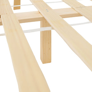 Doppelbett Holzbett Futonbett 140x200 natur