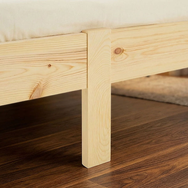 Doppelbett Holzbett Futonbett 140x200 natur