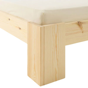 Doppelbett Holzbett Futonbett 140x200 natur