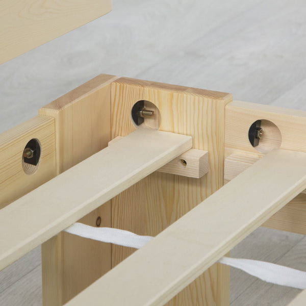Doppelbett Holzbett Futonbett 140x200 natur