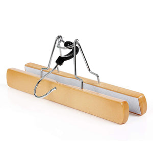 Hosenbügel Kleiderbügel Holz 12er-Set Natur