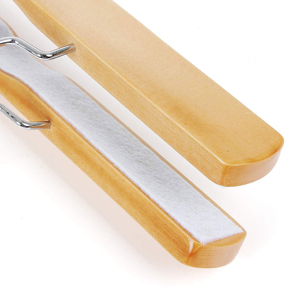 Hosenbügel Kleiderbügel Holz 12er-Set Natur