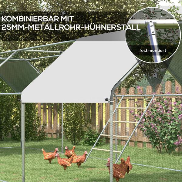 Hühnerleiter wetterfest mit 4 Sitzstangen für Hühnerstall Holz Stahl