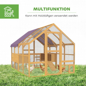 Hühnerstall gross mit Freilauf und Nistkästen für Hühner Holz