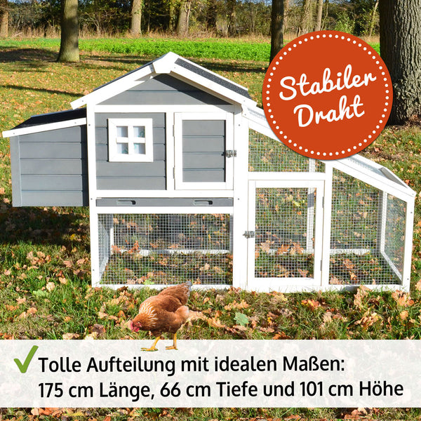 Hühnerstall Hanni 175x101x66cm