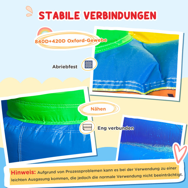 Hüpfburg mit Rutsche und Sicherheitsnetz für Kinder bis 100kg