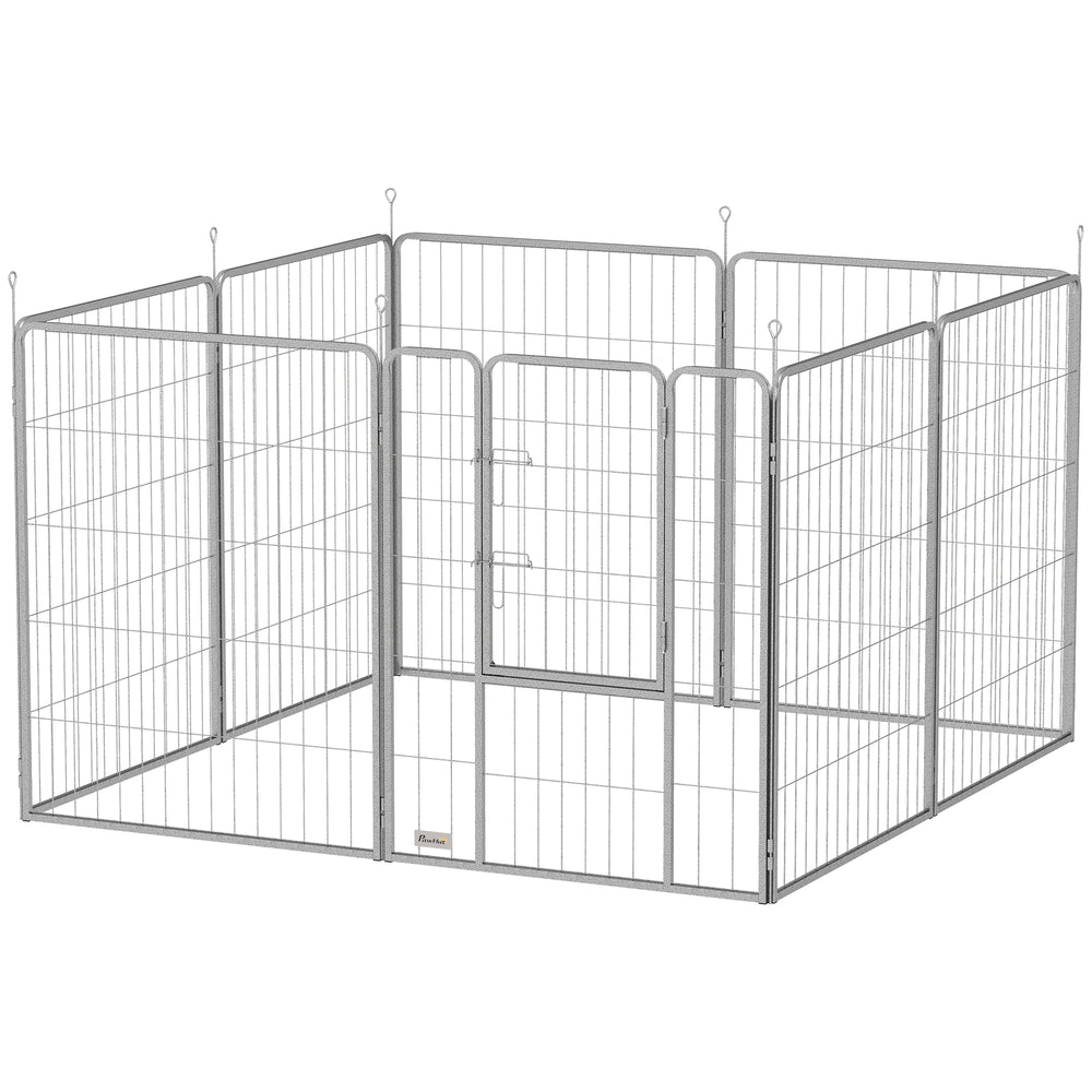 Haustiergehege flexibel für Hunde aus rostfreiem Stahl