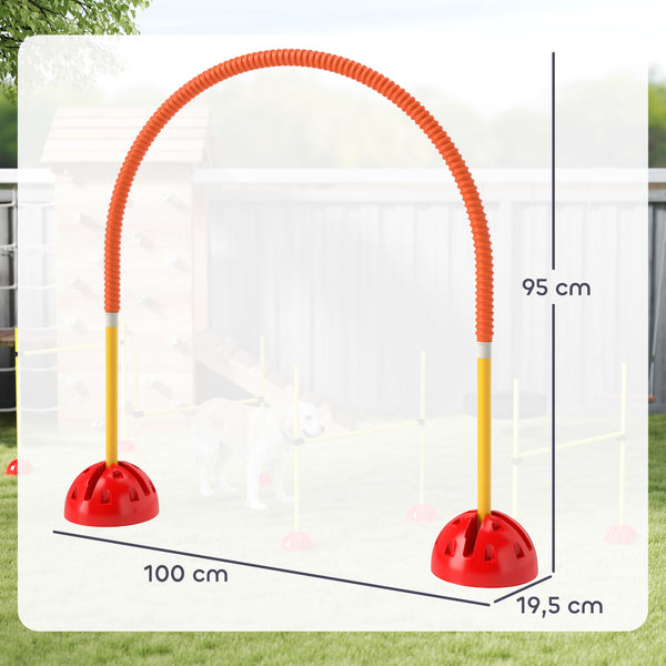 Hund Agility Trainingsset verstellbar mit Tragetasche für Hunde