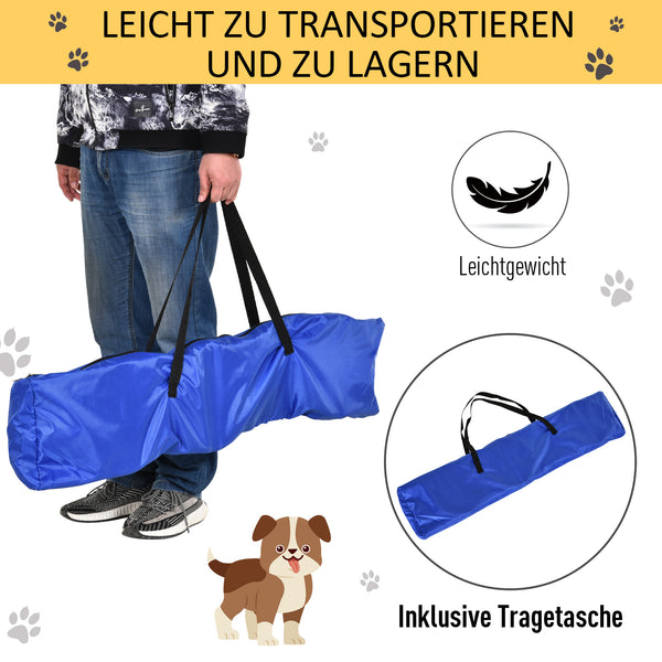 Hunde Agility Set 3-in-1 mit Tragetasche Gelb