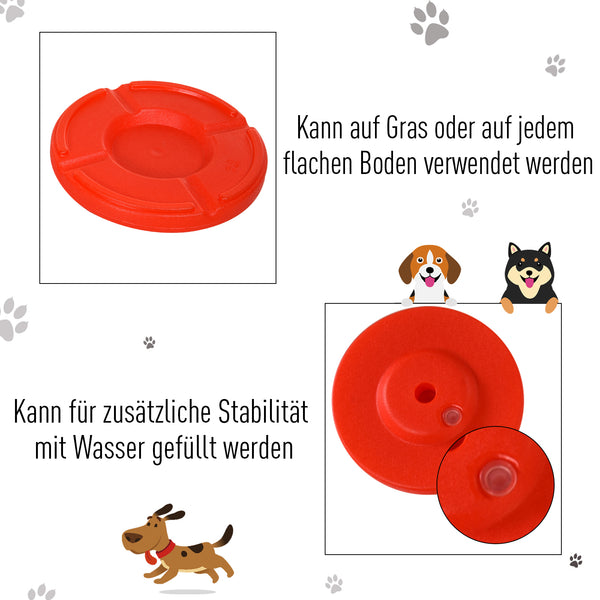 Hunde Agility Set 3-in-1 mit Tragetasche Gelb