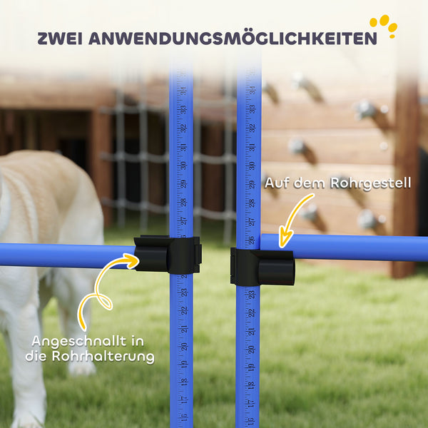 Hunde Agility Set 4-teilig mit Hürden für Sprungtraining