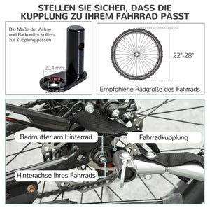 Hundeanhänger Fahrrad 130x73x90cm Blau-Schwarz