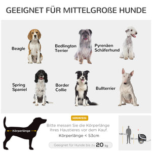Hundeanhänger Fahrrad 130x73x90cm Weiss-Schwarz