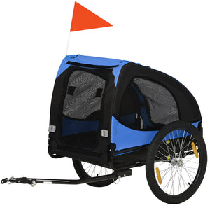 Hundeanhänger klappbar wasserbeständig 140x71x83cm Blau