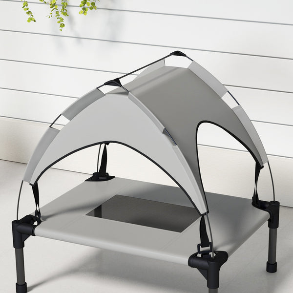 Hundebett Outdoor mit Dach wasserabweisend tragbar bis 30kg