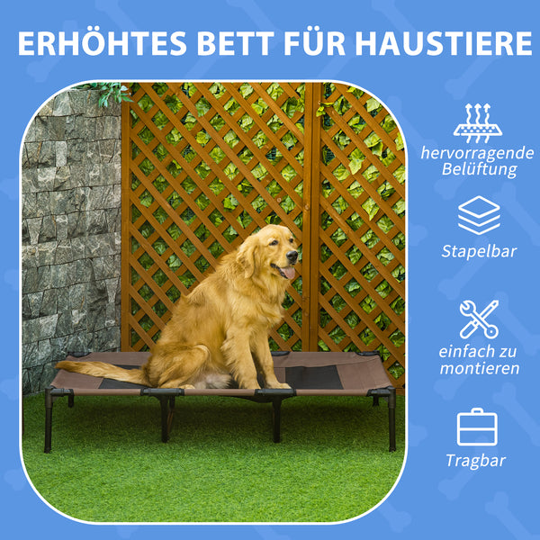 Hundebett Outdoor erhöht faltbar für grosse Hunde