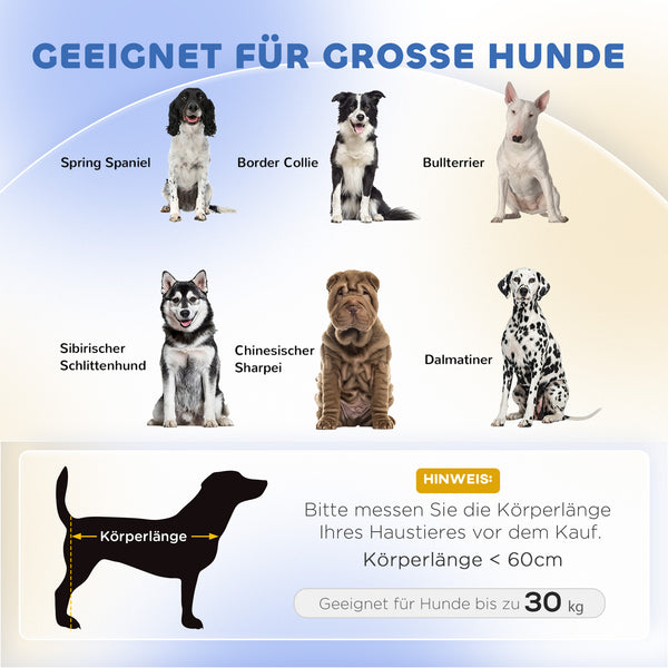 Hundebett mit Sofa Design für Hunde aus Holz blau