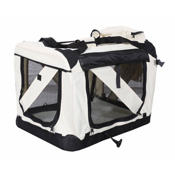 Trasportino pieghevole XXL per cani, beige