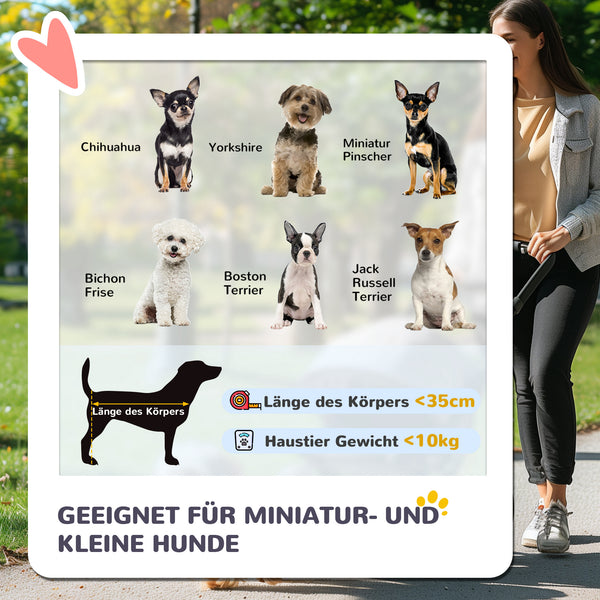 Hundebuggy klappbar für Hunde und Katzen bis 10kg dunkelgrau
