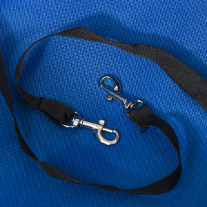 Hundebuggy klappbar mit Dach und Becherhalter bis 4kg blau