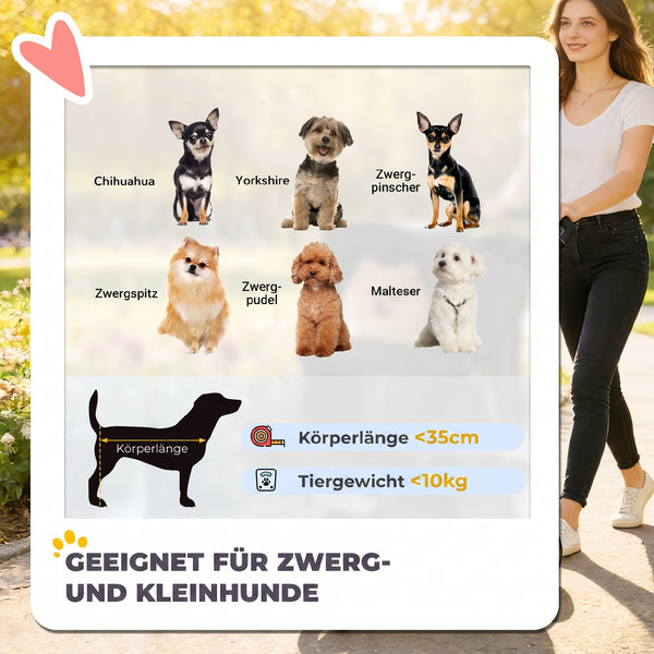 Hundebuggy faltbar mit Korb und Netz für kleine Hunde bis 10kg