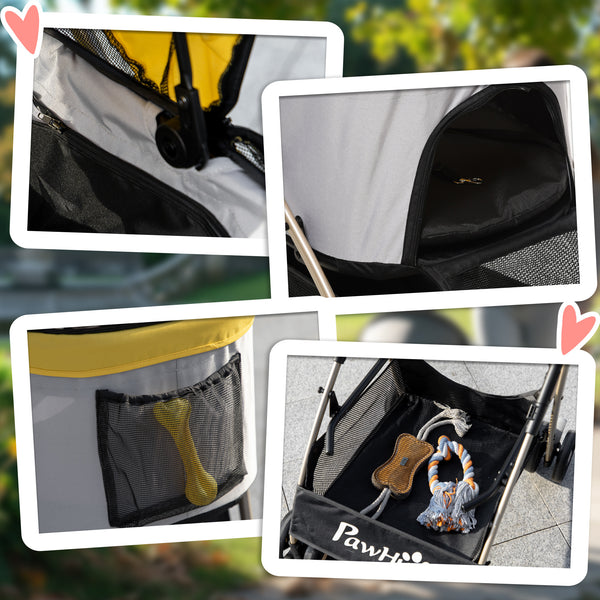 Hundebuggy Trolley 2-in-1 klappbar für kleine Hunde bis 10kg