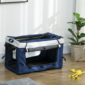 Hundebuggy klappbar verstellbar mit Korb bis 10kg schwarz blau