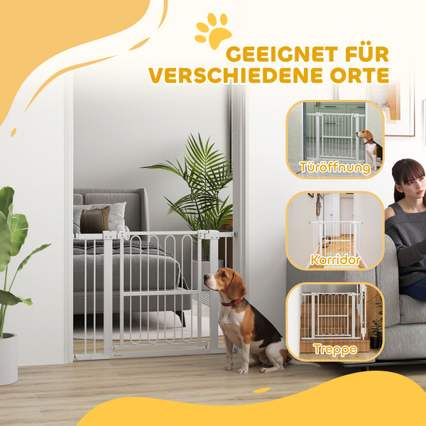 Türschutzgitter Treppengitter für Hunde ohne Bohren verstellbar