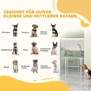 Türschutzgitter Treppengitter für Hunde ohne Bohren verstellbar