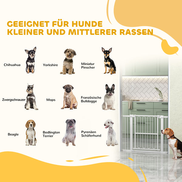 Türschutzgitter Treppengitter für Hunde ohne Bohren verstellbar