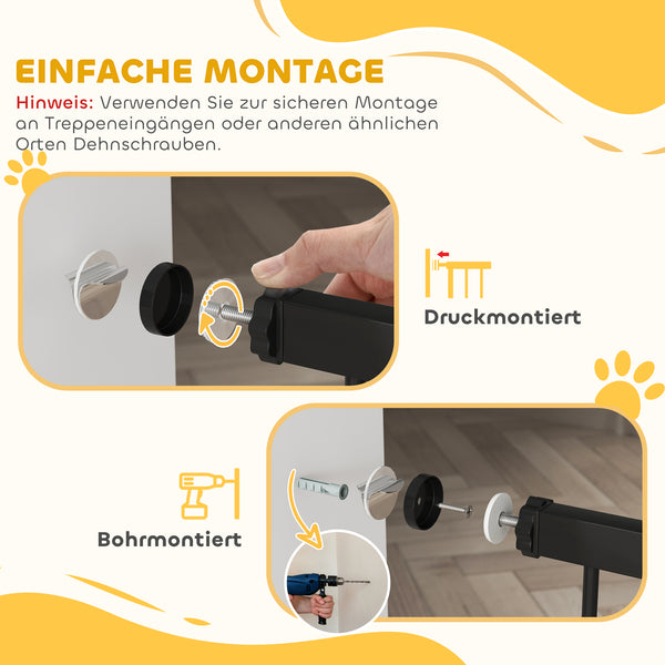 Türschutzgitter Treppengitter Absperrgitter für Hunde ohne Bohren