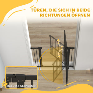Türschutzgitter Treppengitter Absperrgitter für Hunde ohne Bohren