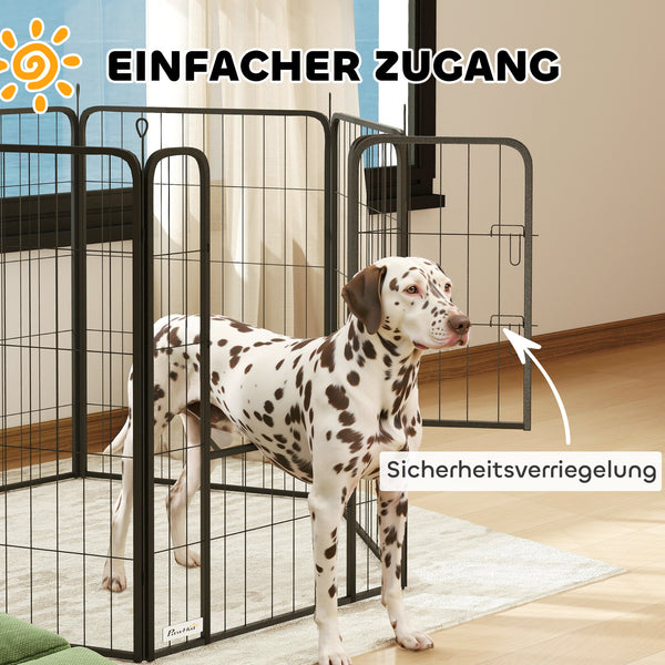 Laufstall für Hunde mit Tür für drinnen und draussen 100cm hoch