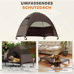 Hundeliege erhöht Outdoor mit Dach für grosse Hunde