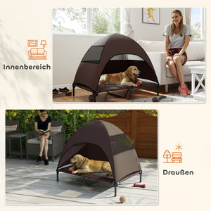 Hundeliege erhöht Outdoor mit Dach für grosse Hunde