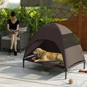 Hundeliege erhöht Outdoor mit Dach für grosse Hunde