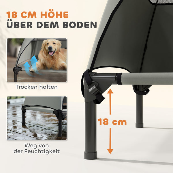 Hundeliege erhöht Outdoor mit Dach für grosse Hunde