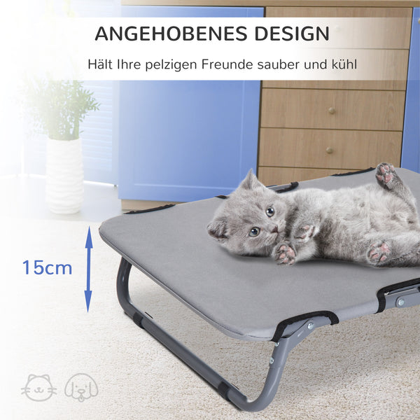 Hundeliege erhöht klappbar kühlend Outdoor für kleine Hunde