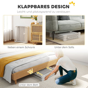 Hundelaufstall faltbar mit Tür für kleine und mittlere Hunde