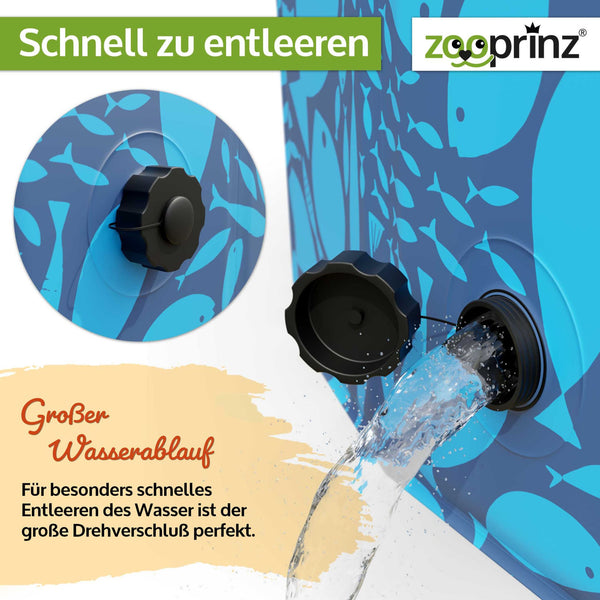 Hundepool Faltpool CoolWave  faltbarer Hundepool 160x30cm, rutschfest & stabil