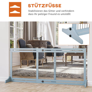 Hundeschutzgitter höhenverstellbar für Treppe und Tür 180cm