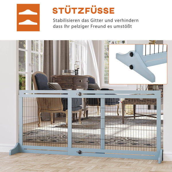 Hundeschutzgitter höhenverstellbar für Treppe und Tür 180cm