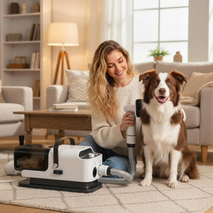 Hundeschermaschine leise mit Staubsauger für Haustiere