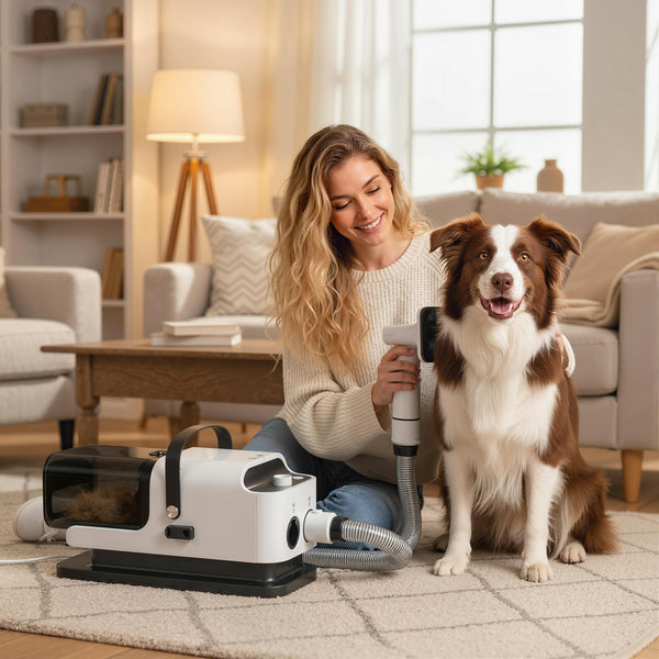 Hundeschermaschine leise mit Staubsauger für Haustiere