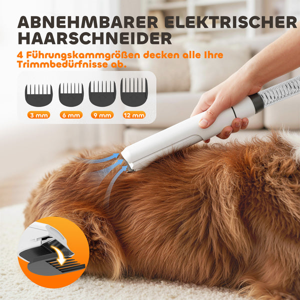 Hundeschermaschine leise mit Staubsauger für Haustiere
