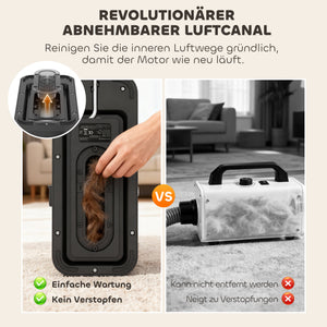 Hundeschermaschine leise mit Staubsauger für Haustiere