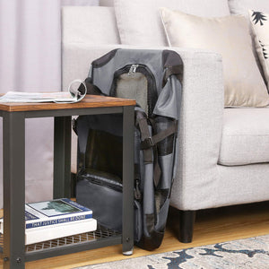 Hundetransportbox faltbar leicht 70x52x52cm Stoff Grau